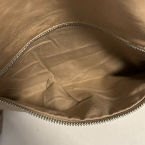 GIANNI CHIARINI 100% LEATHER SHOULDER LEATHER BAG MADE IN ITALY cream colour - Picture 11 of 12